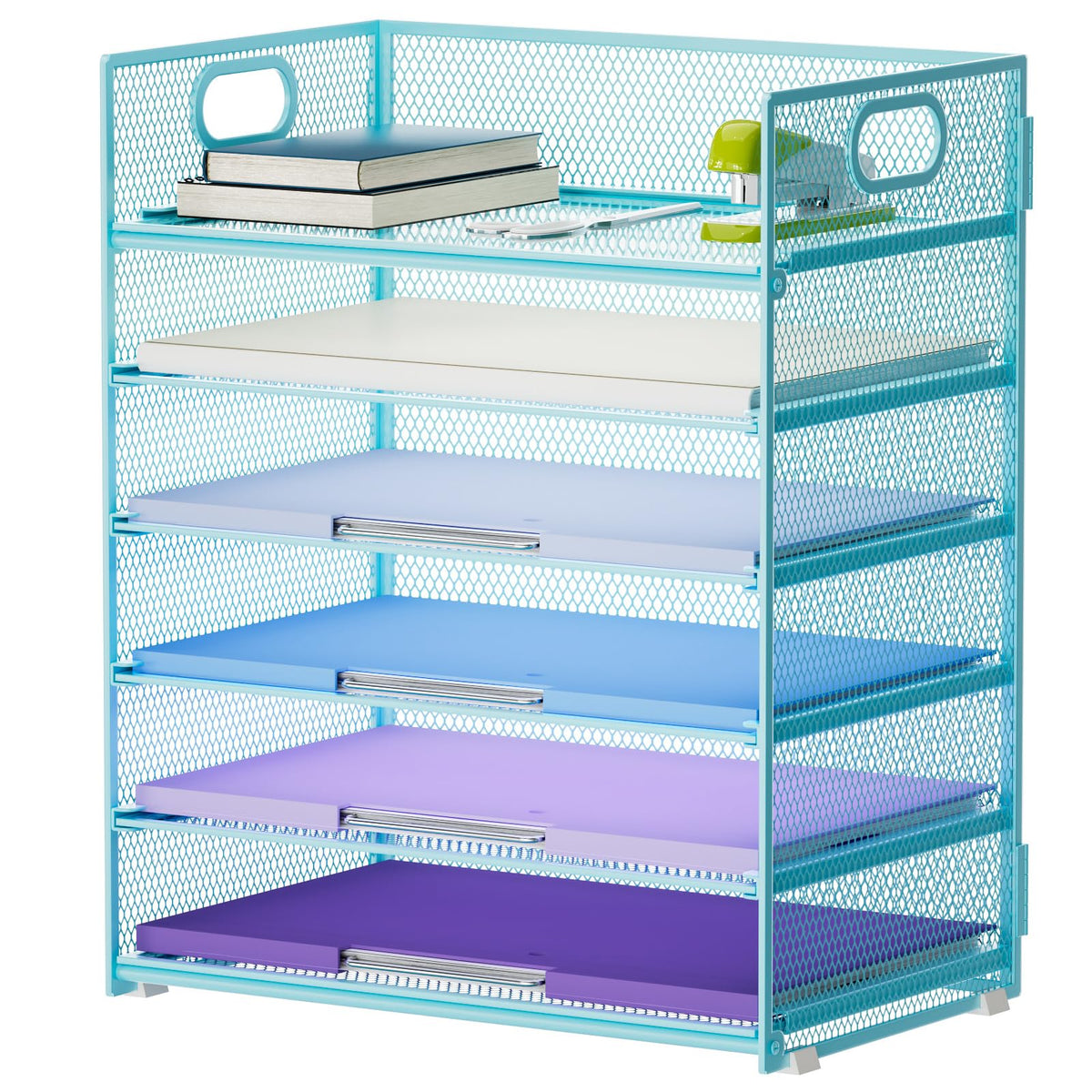 Six-Tier Mesh Letter Tray Organizer