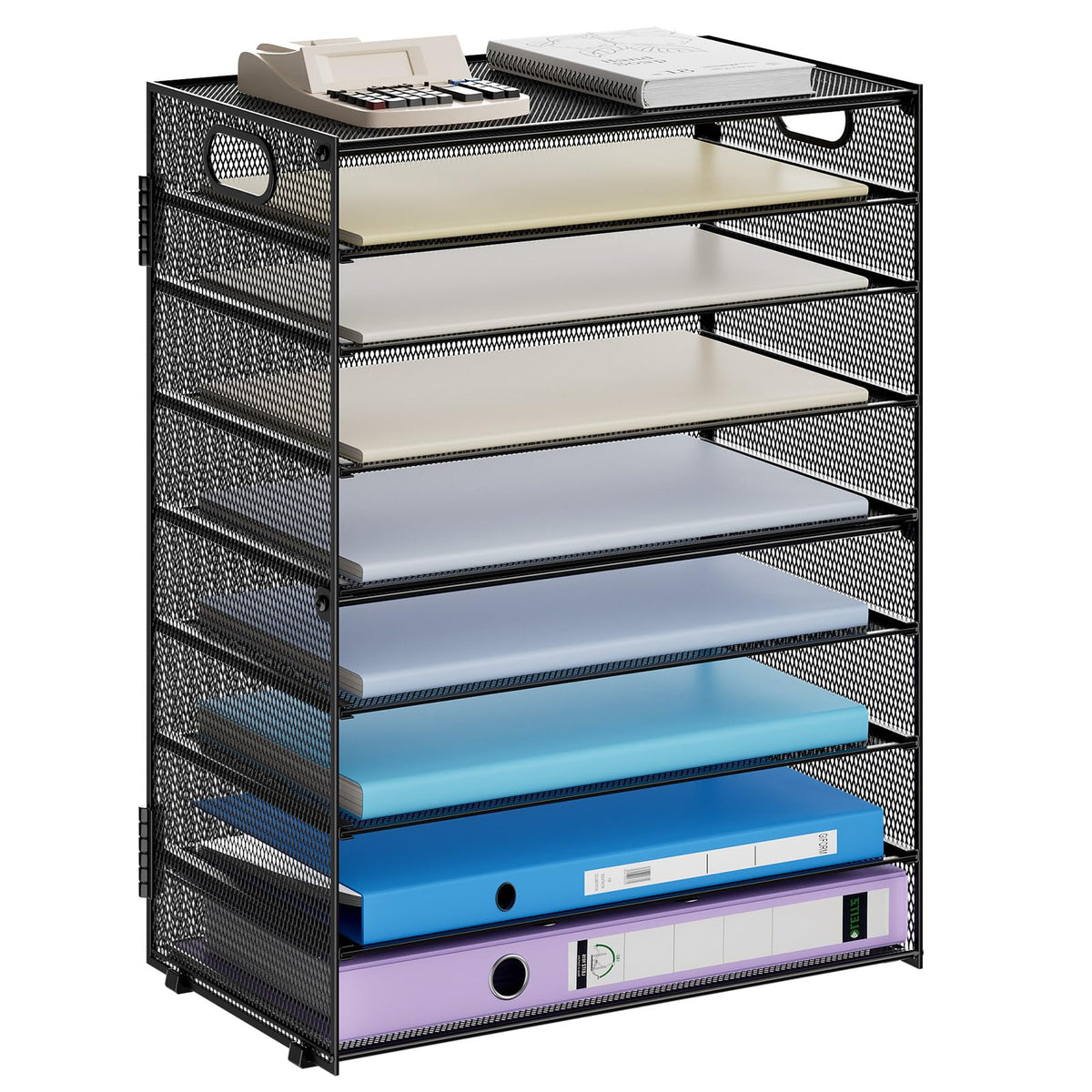 Six-Tier Mesh Letter Tray Organizer