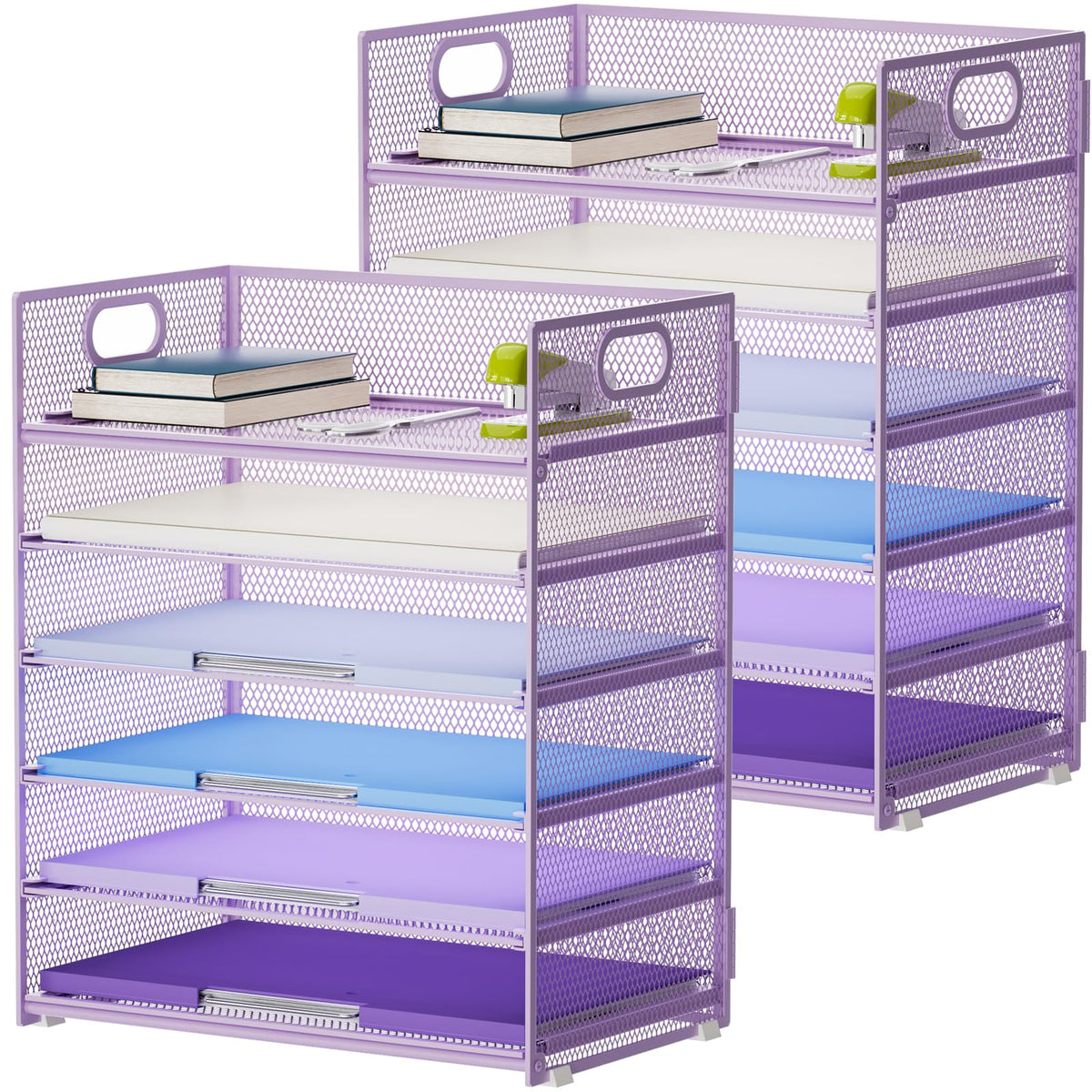 Six-Tier Mesh Letter Tray Organizer