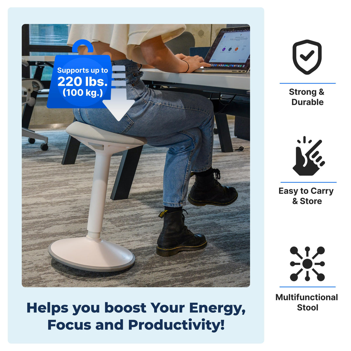 Rocking Sit-Stand Stool