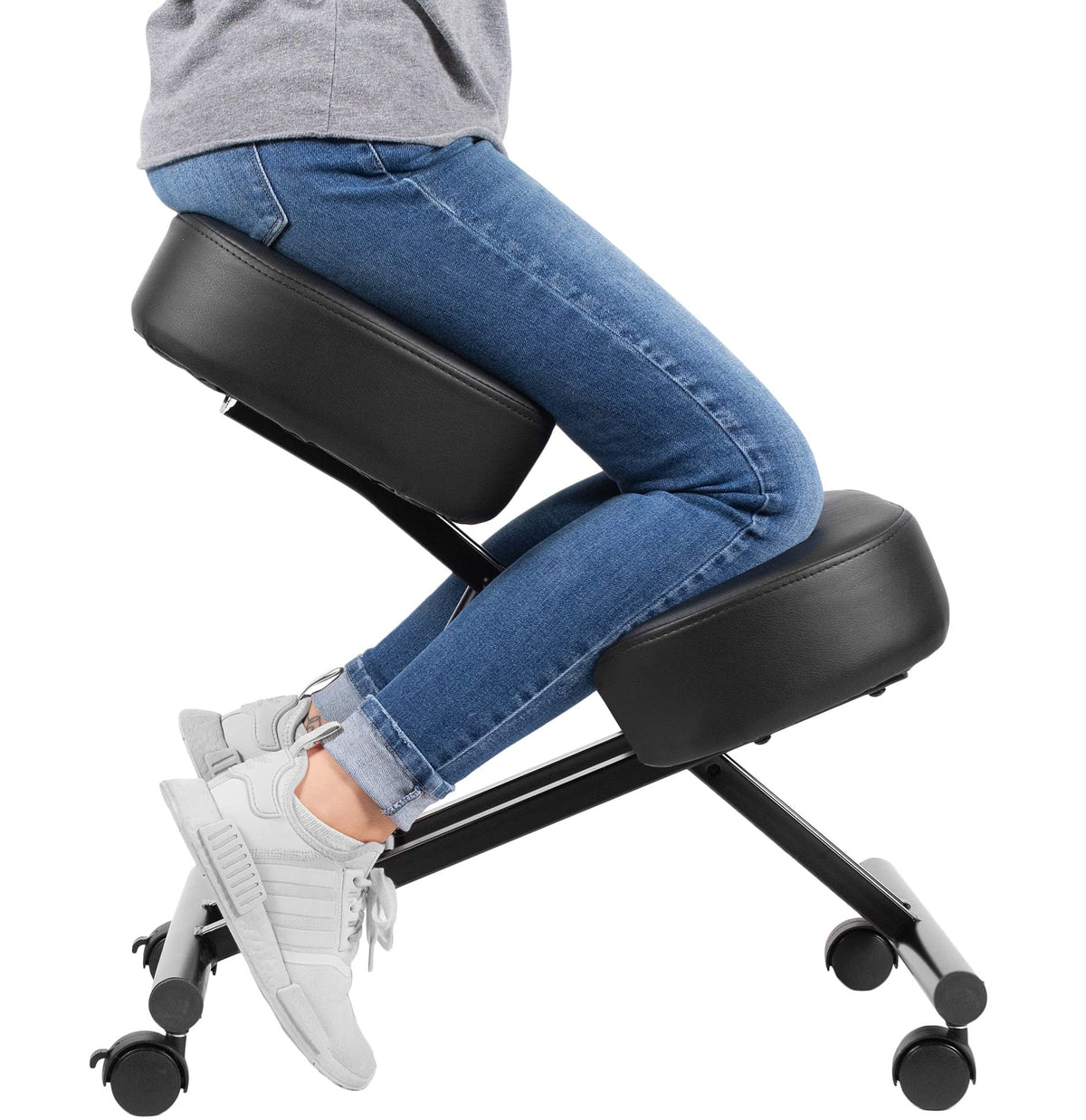 Vinyl-Cushioned Kneeling Chair