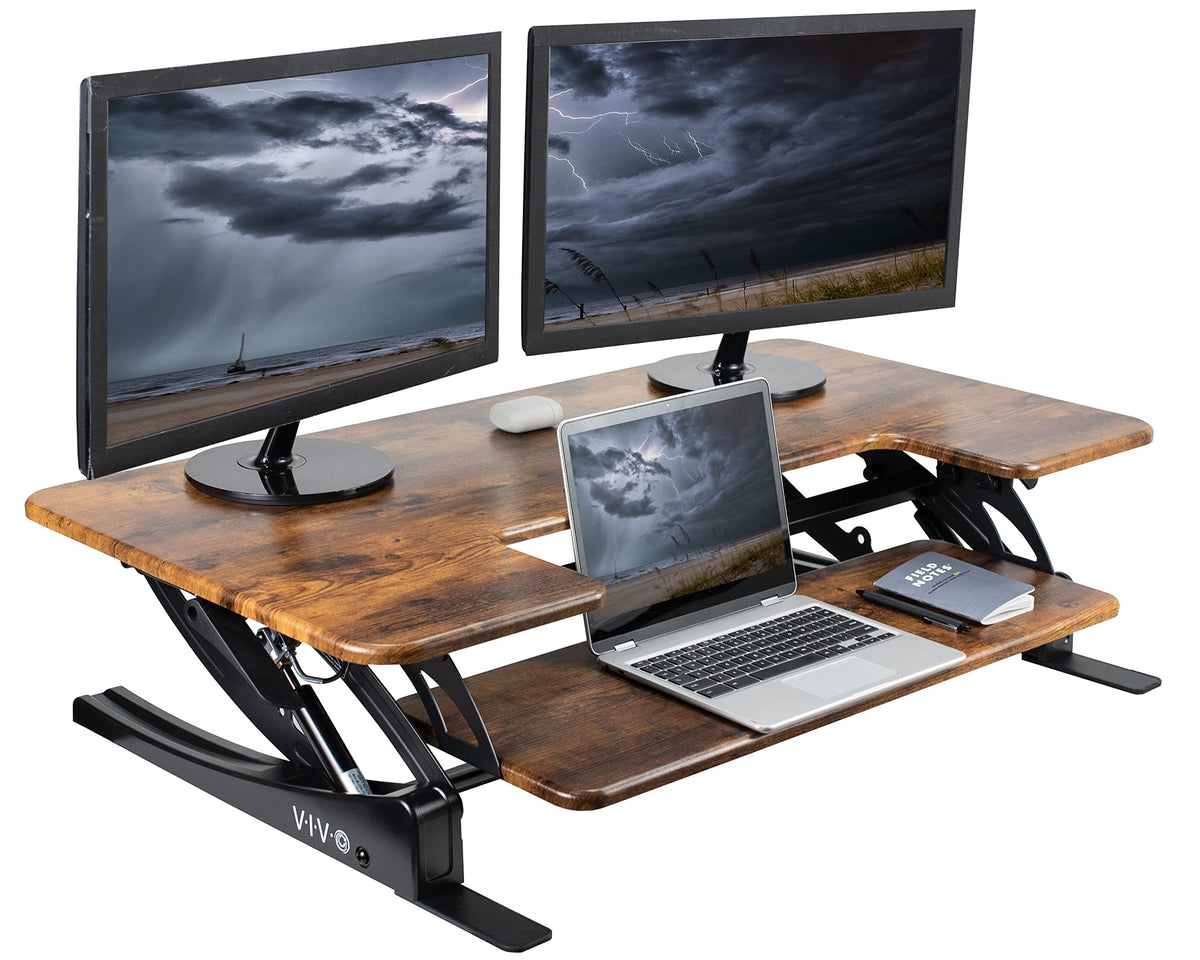 Wide Adjustable Standing Desk Converter