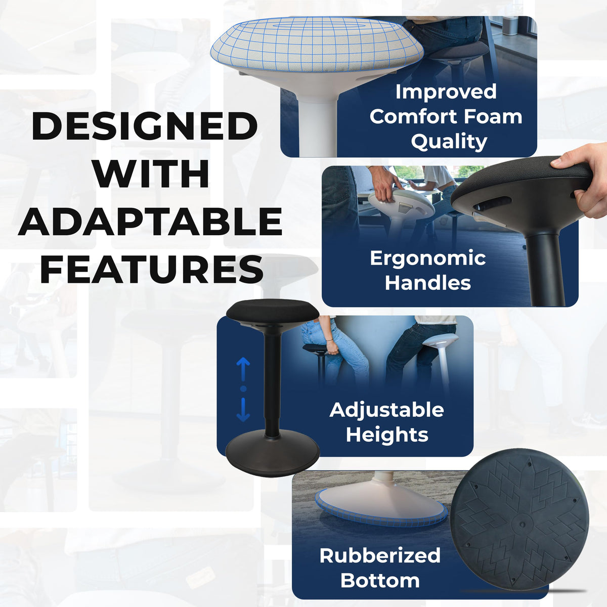 Rocking Sit-Stand Stool