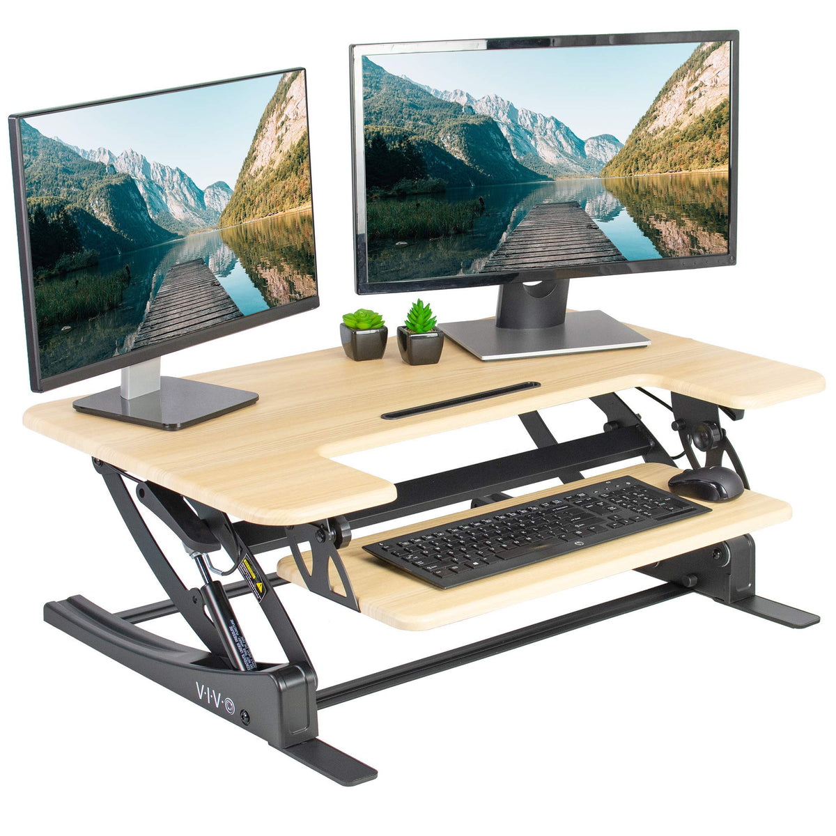 Wide Adjustable Standing Desk Converter