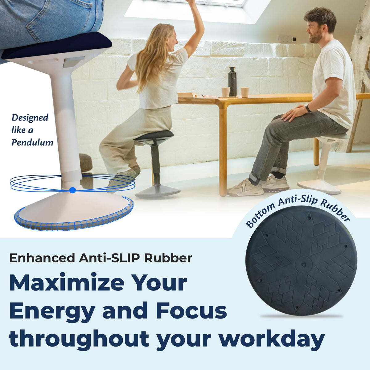 Rocking Sit-Stand Stool