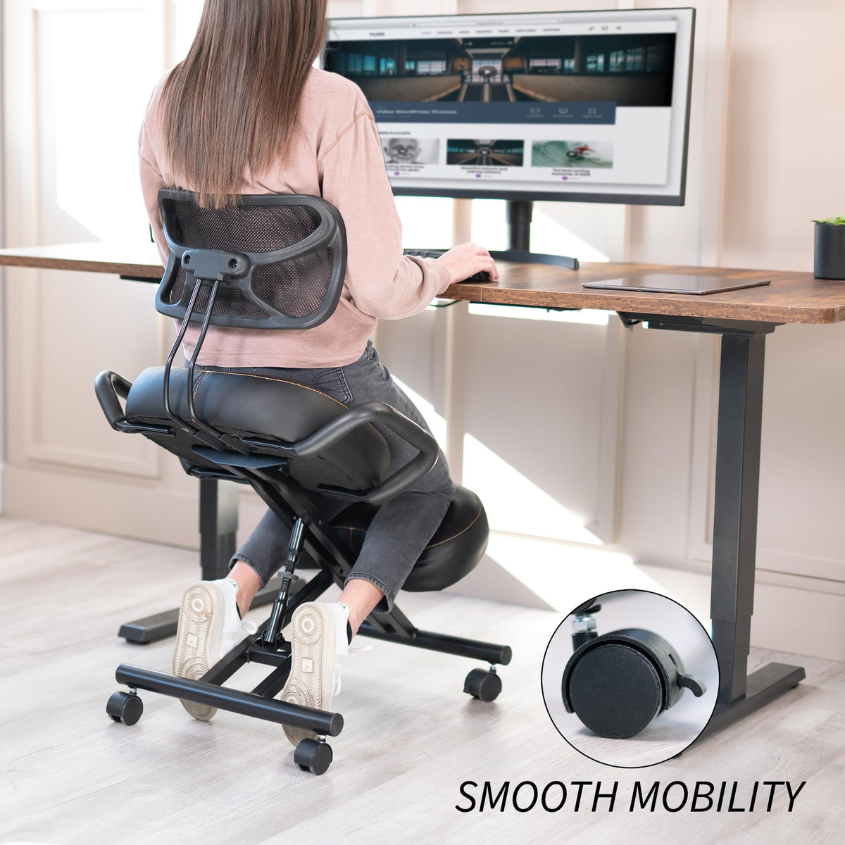 Kneeling Chair with Back Support