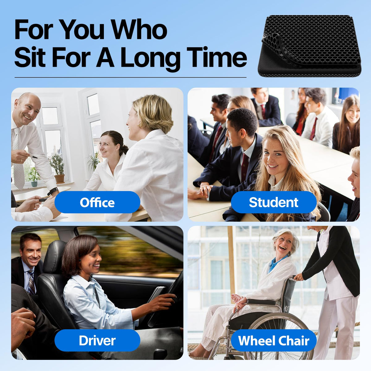 Honeycomb Gel Seat Cushion
