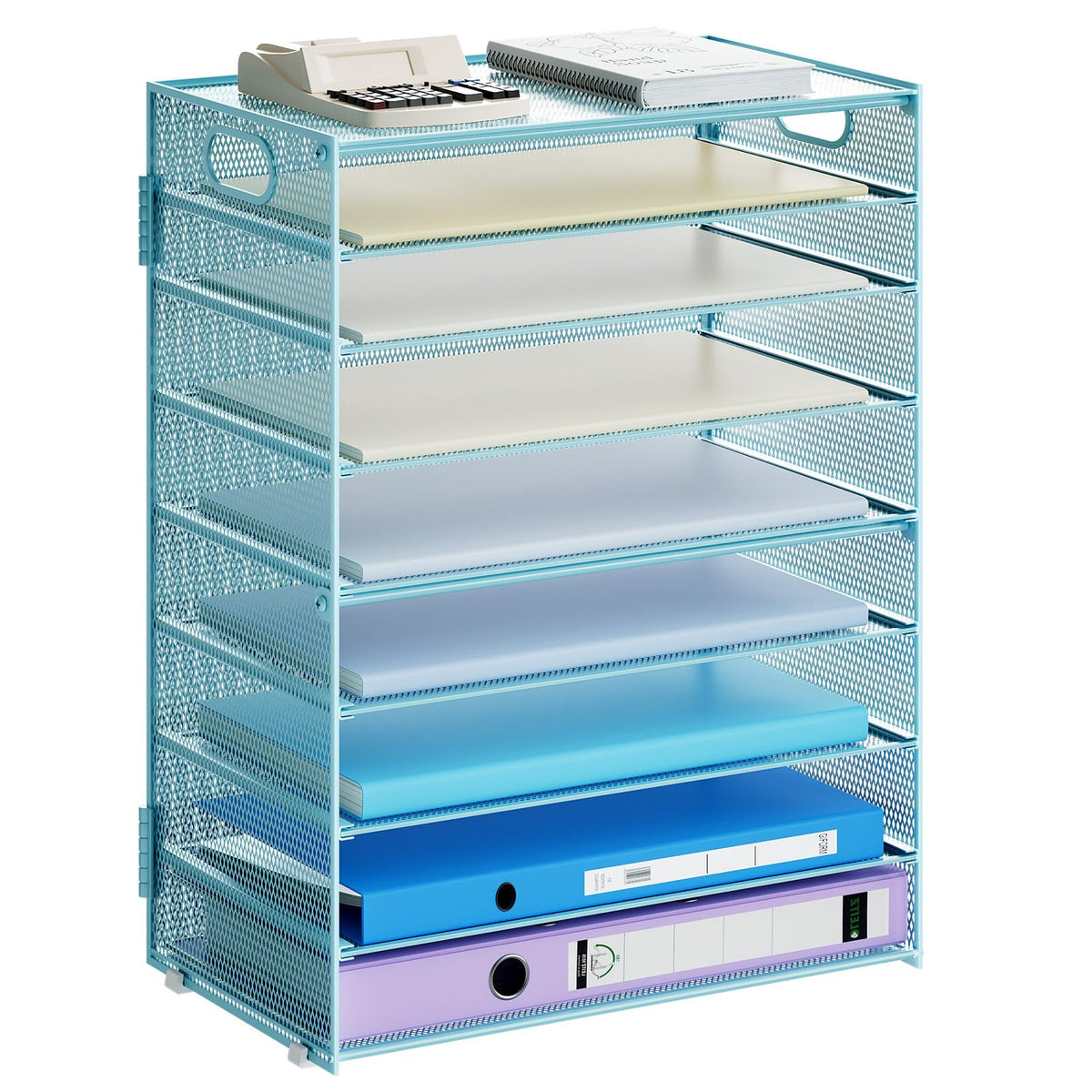 Six-Tier Mesh Letter Tray Organizer