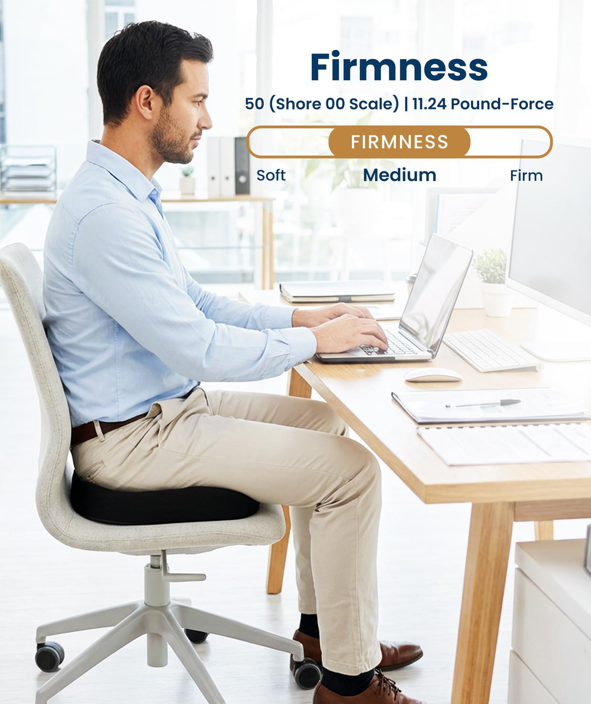 Memory Foam Seat Cushion with Airflow Options