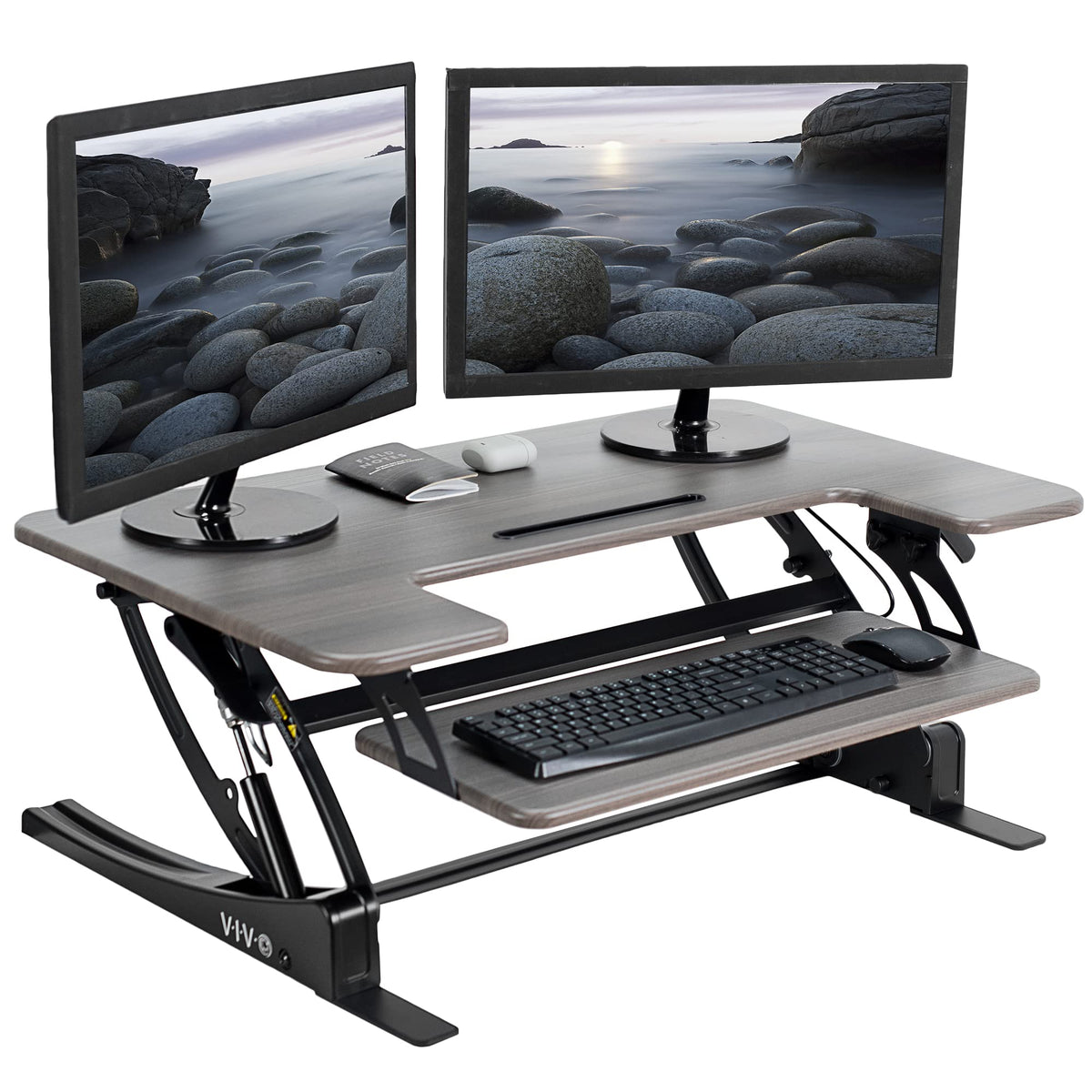 Wide Adjustable Standing Desk Converter