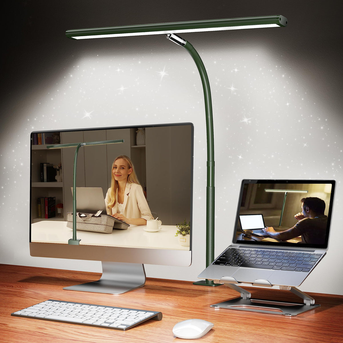 Stepless-Dimming Clamp Desk Lamp