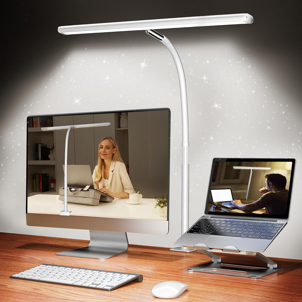 Stepless-Dimming Clamp Desk Lamp